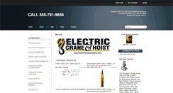 Desktop Screenshot of electriccraneandhoist.com