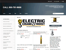 Tablet Screenshot of electriccraneandhoist.com